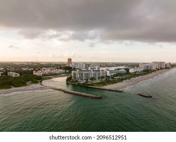 Boca Raton Inlet At Sunset