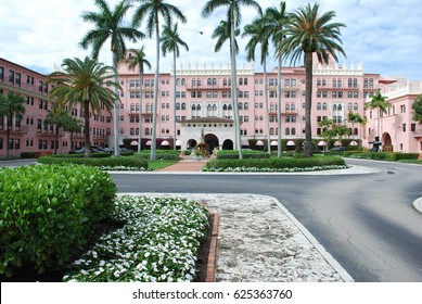 Boca Raton Resort & Hotel main entrance post card view
