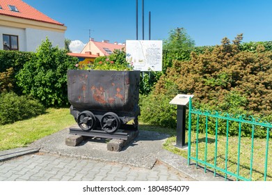 Bochnia, Poland - June 13, 2020: Rusty Cart Of Salt Mine.