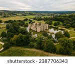 Bodiam Castle, East Sussex, England - Majestic Medieval Fortress Amidst Tranquil Waters