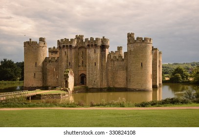 Bodiam Castle In East Sussex, England.