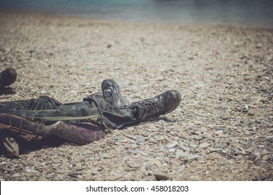 splatter beach death stills