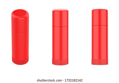 Body antiperspirant deodorant roll-on, cosmetic bottle. Realistic mock up. Beauty skincare product packaging. 3d illustration - Shutterstock ID 1732182142