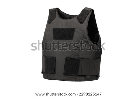 body armor black protection war. High quality photo
