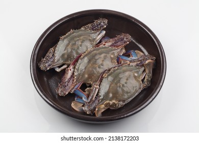 The Body Of Blue Crab Is Black Purple With Blue Patterns, And The Carapace Is Diamond-shaped. The Claws Are Large And Long, And The Rest Of The Feet Are All Broad.