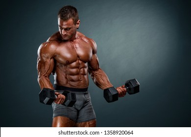 Body Builder Lifting Weights