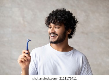 Body Care Concept Happy Indian Man Stock Photo 2111171411 