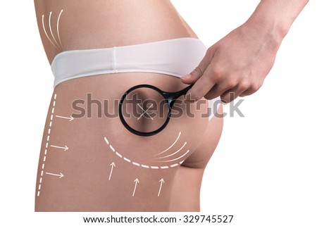 Body behind glass Torso