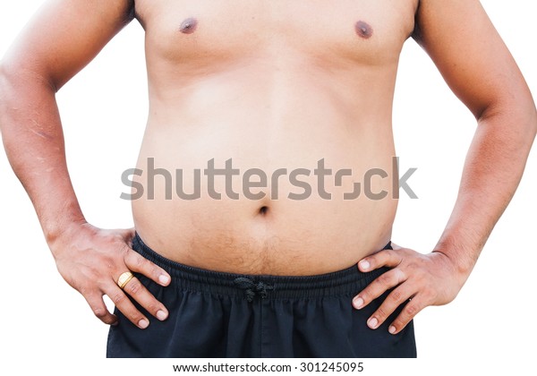 Body Man Fat Belly Stock Photo (Edit Now) 301245095 