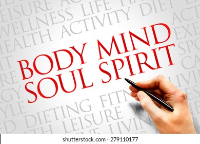 Body Mind Soul Spirit Word Cloud Stock Photo 279110177 | Shutterstock