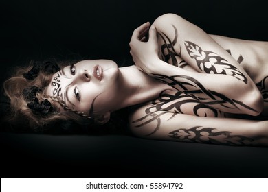 Hot Girl Body Painting