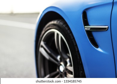 Body parts of a German sports car