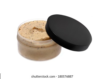 Body scrub isolated on white