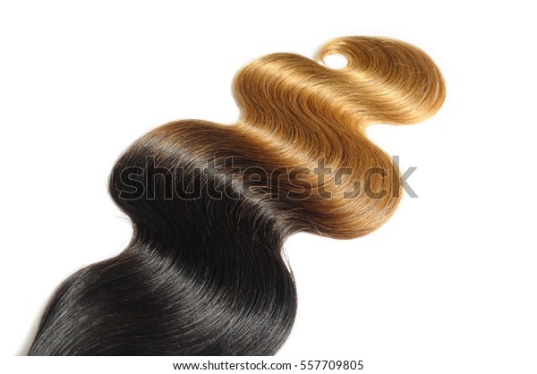 Body Wave Black Blonde Two Tone Stock Photo Edit Now 557709805