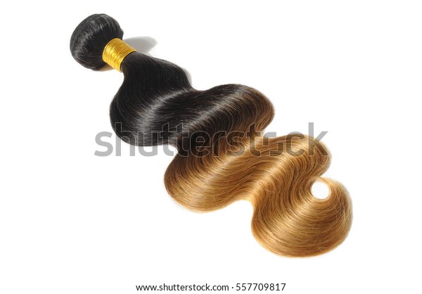 Body Wave Black Blonde Two Tone Stock Photo Edit Now 557709817