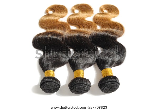 Body Wave Black Blonde Two Tone Stock Photo Edit Now 557709823