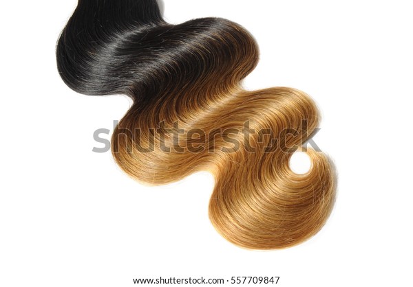 Body Wave Black Blonde Two Tone Stock Photo Edit Now 557709847