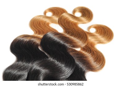 Blonde Hair Dip Dyed Brown Images Stock Photos Vectors