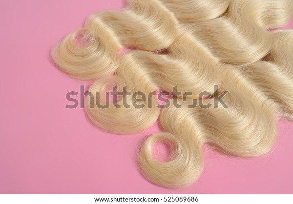 Body Wave Blonde Human Hair Extensions Stock Photo Edit Now