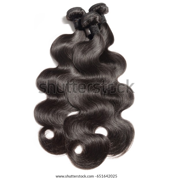 Body wave virgin remy black human hair weave\
bundles extensions