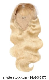 Body Wave Wavy Bleached Golden Blonde Human Hair Weaves Extensions Lace Wigs