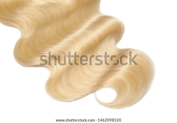Body Wave Wavy Bleached Golden Blonde Stock Photo Edit Now
