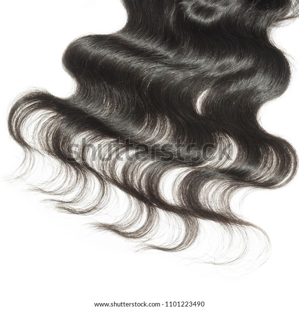 Body Wavy Black Human Hair Weave Stock Photo Edit Now 1101223490