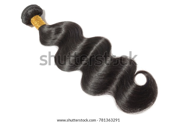 Body Wavy Black Human Hair Weave Stock Photo Edit Now 781363291
