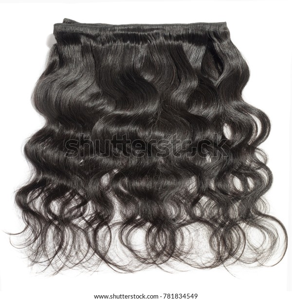 Body Wavy Black Human Hair Weave Stock Photo Edit Now 781834549
