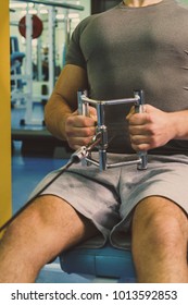 Bodybuilder in the gym