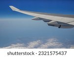 Boeing 747 Window Viewed over Japan