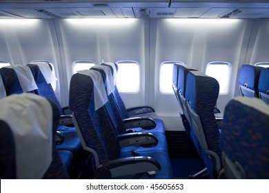 Boeing Airplaine Interior Empty