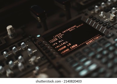 Boeing Cockpit Interior  Macro Details 