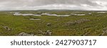 Bog land, off the bog road between clifden and roundstone, connemara, county galway, connacht, republic of ireland, europe