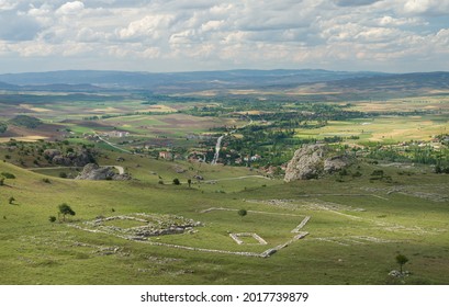 Bogazkale View From The Ancient City Of Hattusha, Corum , Turkey