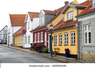 Bogense City On Funen Island In Denmark. 