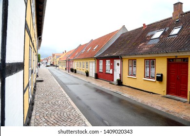 Bogense City On Funen Island In Denmark. 