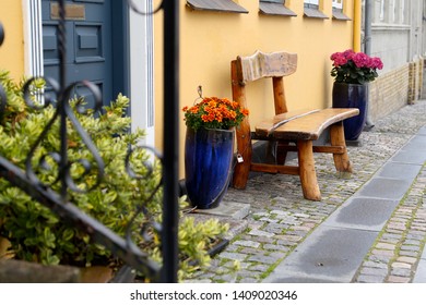 Bogense City On Funen Island In Denmark. 