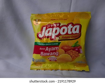 Bogor, Indonesia - August 18th, 2022 : Japota Snack With Potato, Product Shot Food