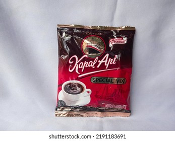 Bogor, Indonesia - August 18th, 2022 : Kapal Api Coffee, Product Shot Drink