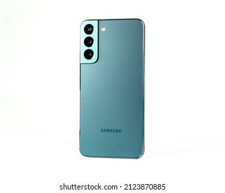 Bogor, Indonesia - February 15 2022 : Samsung Galaxy S22 Plus New Phone From Samsung 2022