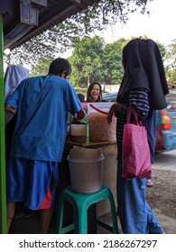 Bogor Indonesia June 6, 2022 Photo Of Rice Seller And Street Food In Bogor Indonesia