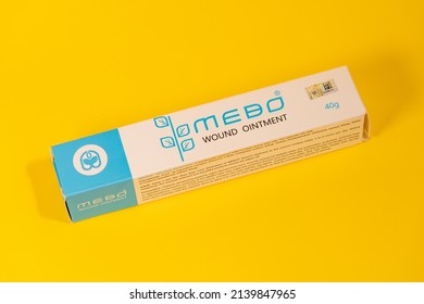 BOGOR, INDONESIA - MARCH 26, 2022: Mebo Wound Ointment, Used For Relief Of Minor Burns And Cut