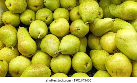 Bogor, Jawa Barat, Indonesia; January 8, 2021: Pears prepared for sale in a shopping center.

