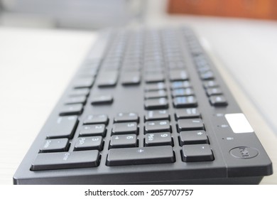 Bogor, West Java Indonesia-October 6, 2021 : New Computer Keyboard With Dell Brand