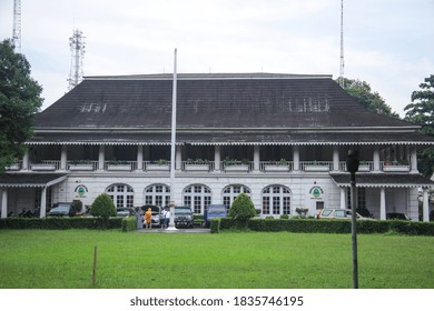 BOGOR, WEST JAVA/INDONESIA - OCTOBER 12,2020: Government Coordination Agency Building And The City Development Of Bogor, One Of Heritage Building In Bogor.