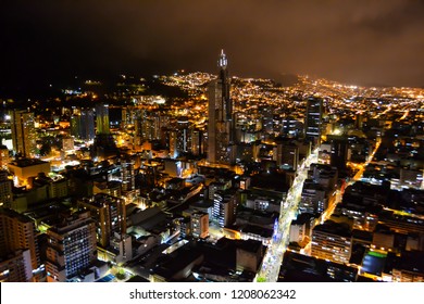 Bogota Capital Of Colombia At Night