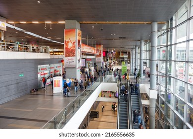 Bogota, Colombia - April 20, 2022: Terminal Of Bogota Airport (BOG) In Colombia.