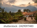 Bogota from Monserrate at dusk, Colombia