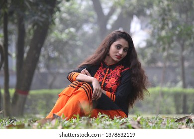 Bogura Bangladesh December 17 2017 A Bangladeshi Girl Poses For Portrait Bogura Bangladesh December 17 2017 A Bangladeshi Girl Poses For Portrait